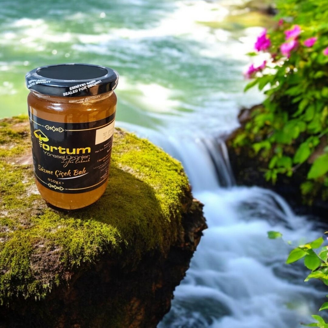 Analizli Şekersiz Hakiki Süzme Çiçek Balı (1 Kavanoz 850g)