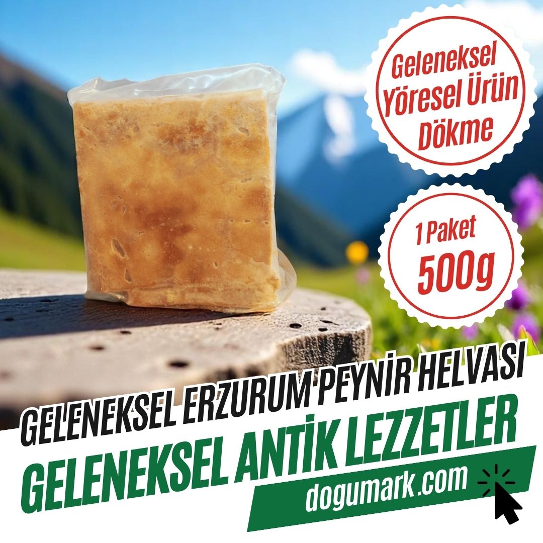 Geleneksel Erzurum Peynir Helvası (1 Paket 500g) Dökme