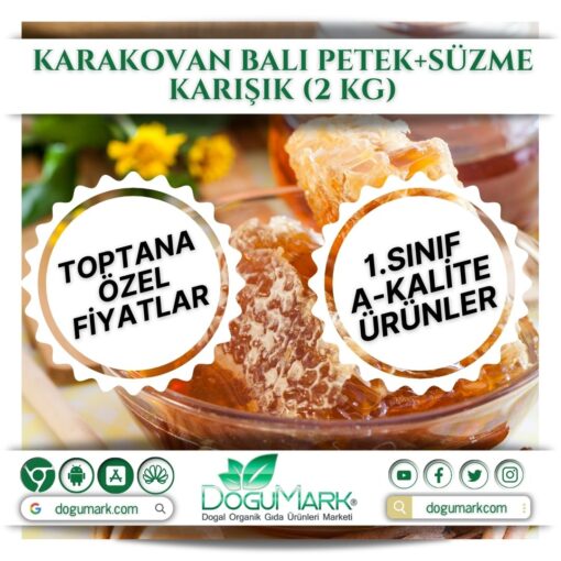 Karakovan Balı Petek+Süzme Karışık (2 Kg)