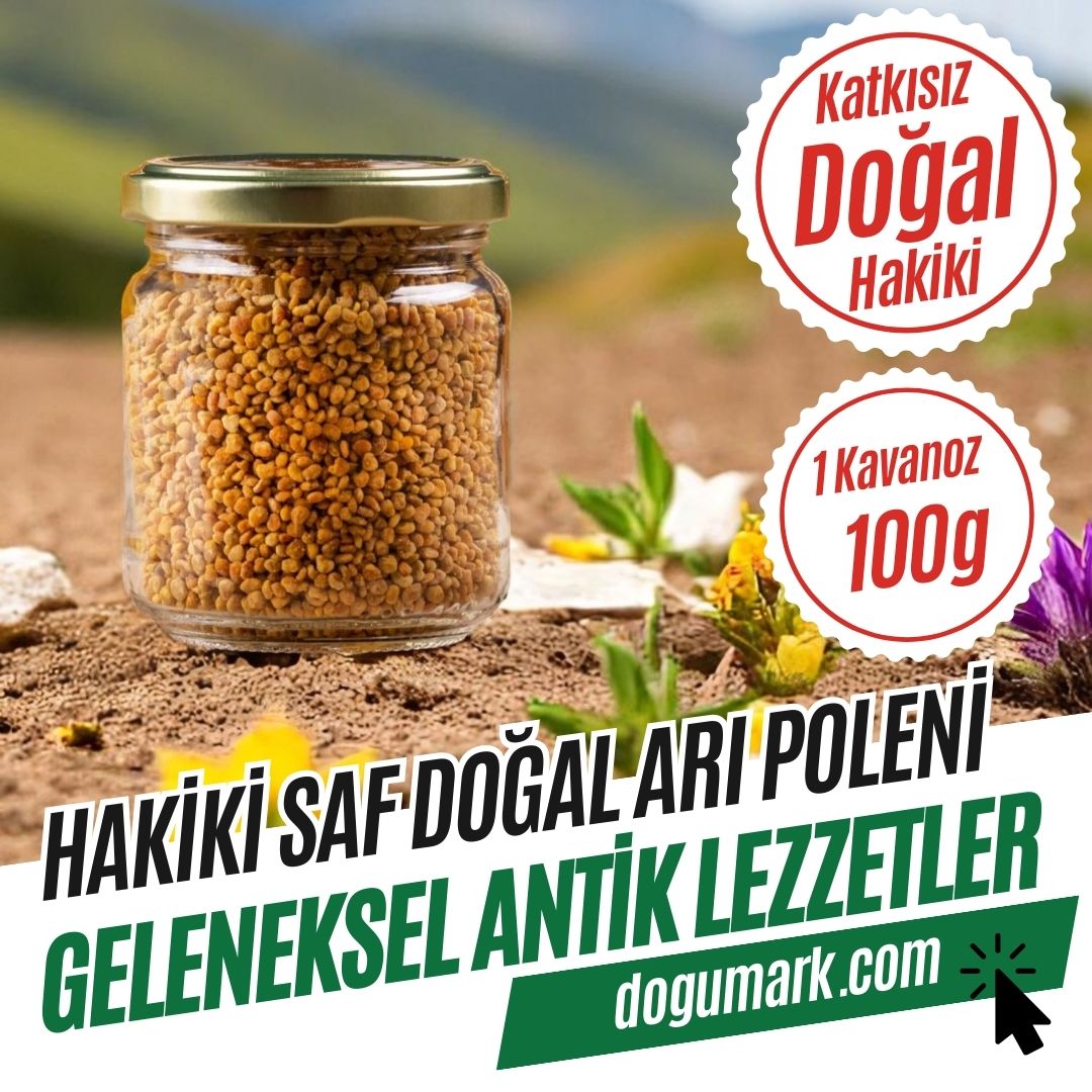 Katkısız Doğal Hakiki Saf Arı Poleni (1 Kavanoz 100g) Dökme