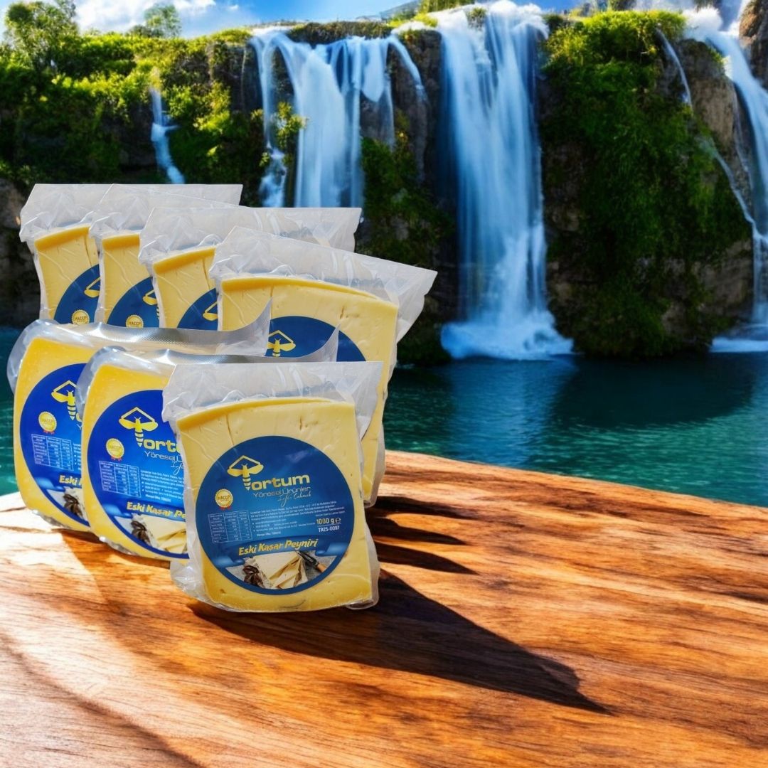 Katkısız Doğal Hakiki Tam Yağlı Eski Kaşar Peyniri (7 Paket 7 Kg)