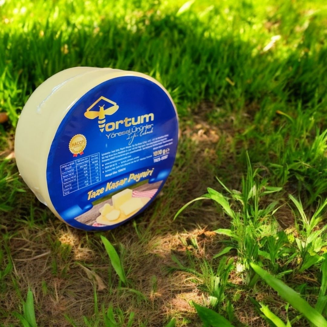 Katkısız Doğal Hakiki Tam Yağlı Taze Kaşar Peyniri (1 Paket 1 Kg)