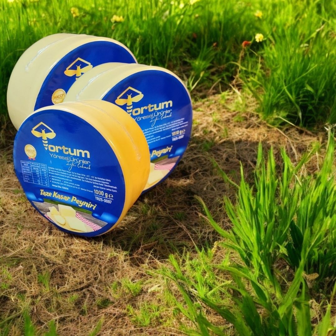 Katkısız Doğal Hakiki Tam Yağlı Taze Kaşar Peyniri (3 Paket 3 Kg)