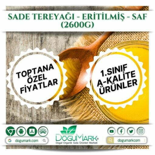 Sade Tereyağı - Eritilmiş - Saf (2600g)