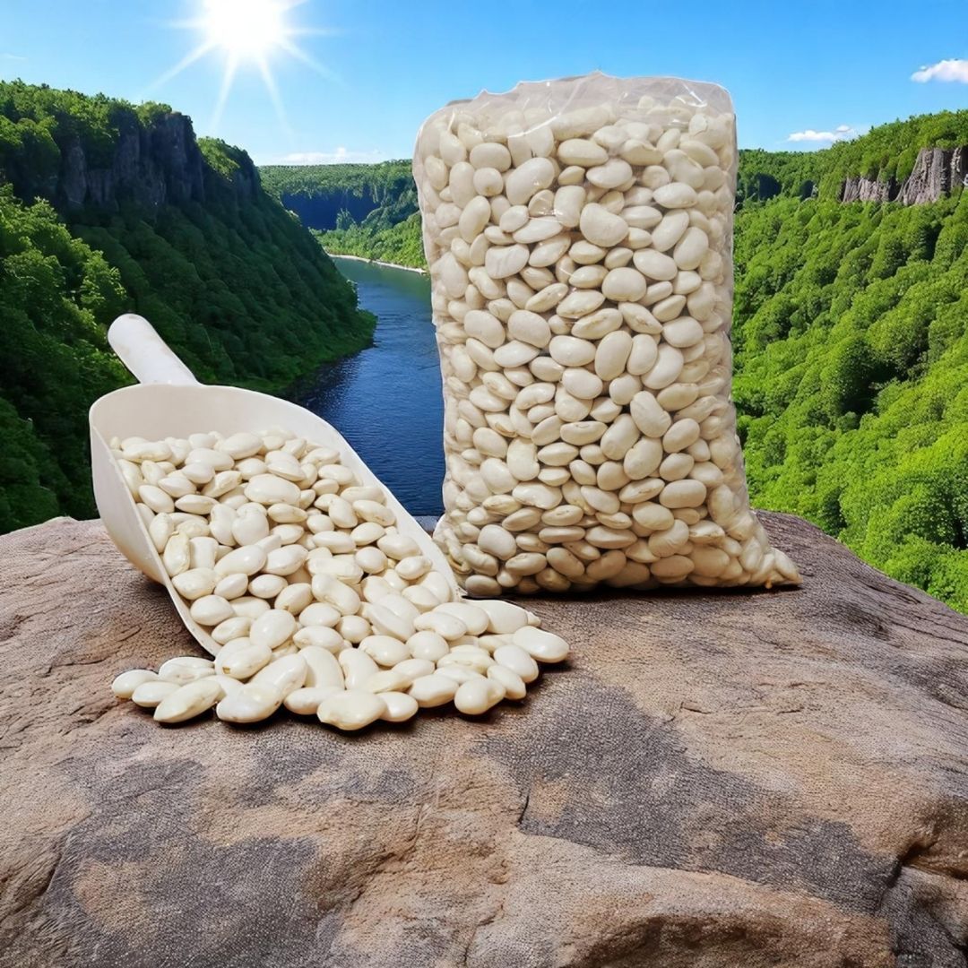 Yerli Beyaz Doğal Dermason Kuru Fasulye - Dökme (1 Kg)