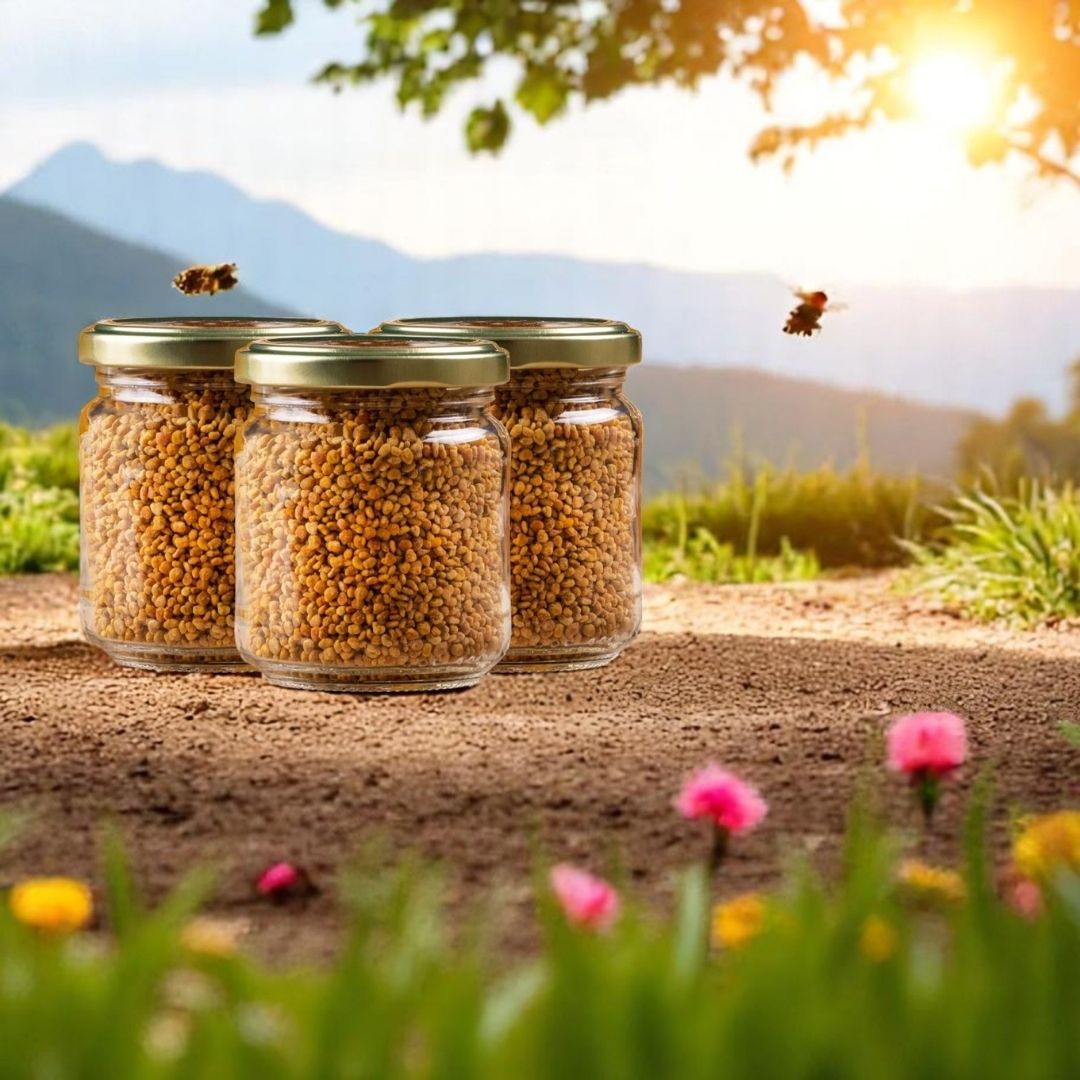 Katkısız Doğal Hakiki Saf Arı Poleni (3 Kavanoz 300g) Dökme
