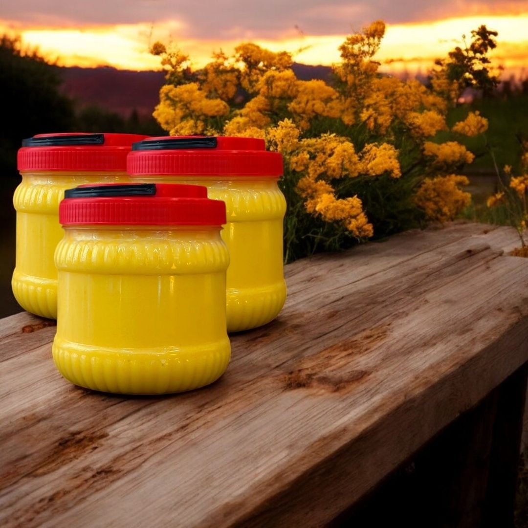 Katkısız Sade Sarı Yağ - Eritilmiş Saf - Ghee (3 Kg Pet) Dökme