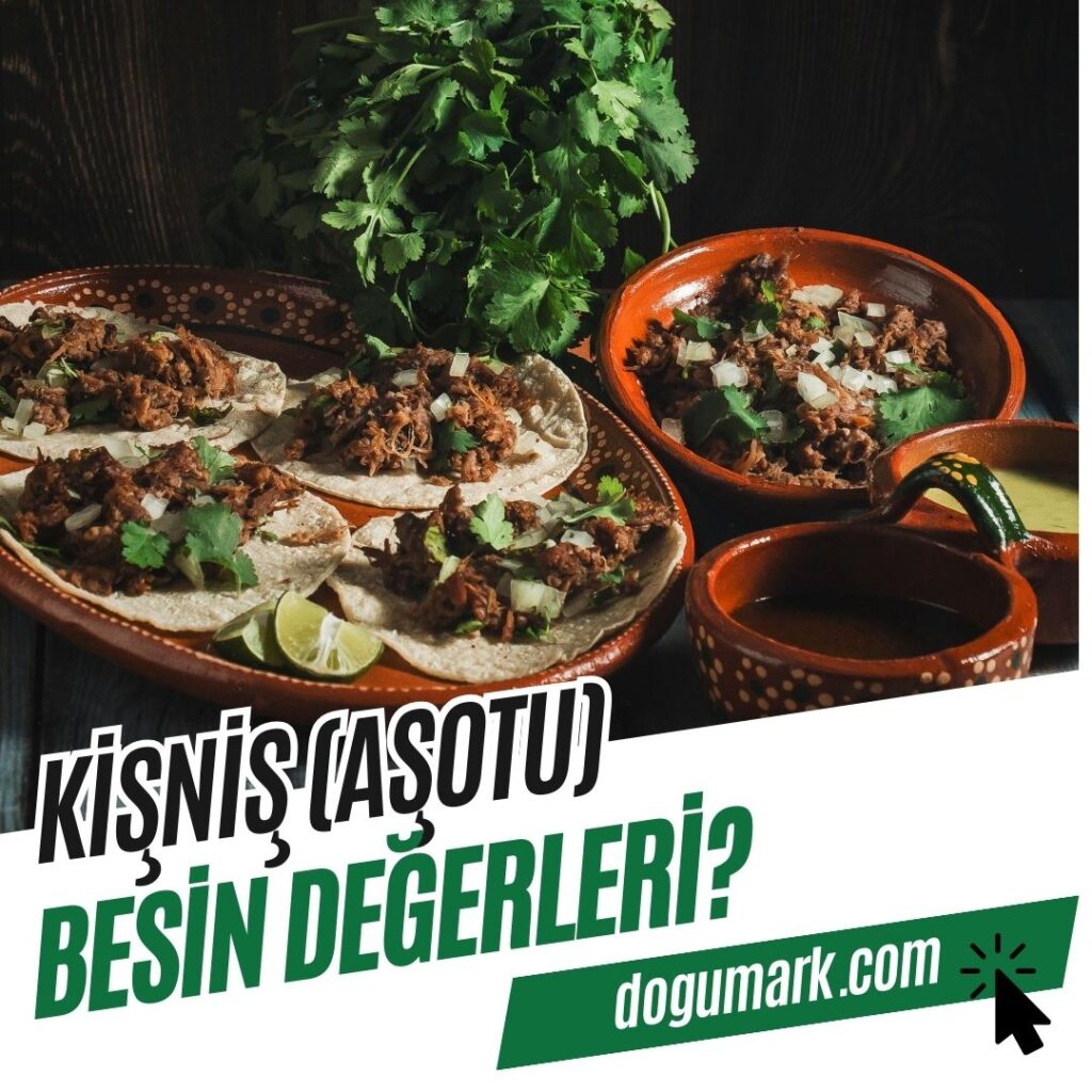 Kişniş (Aşotu) Besin Değerleri
