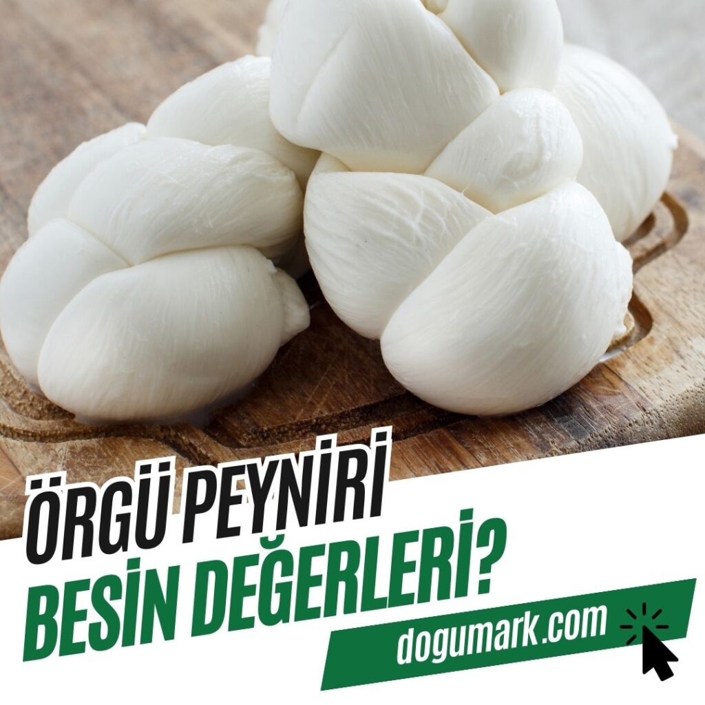 Örgü Peynir Besin Değerleri