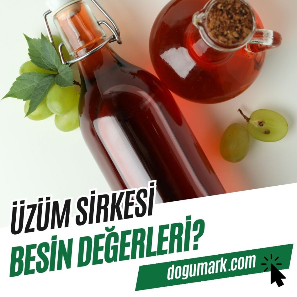 Üzüm Sirkesi Besin Değerleri