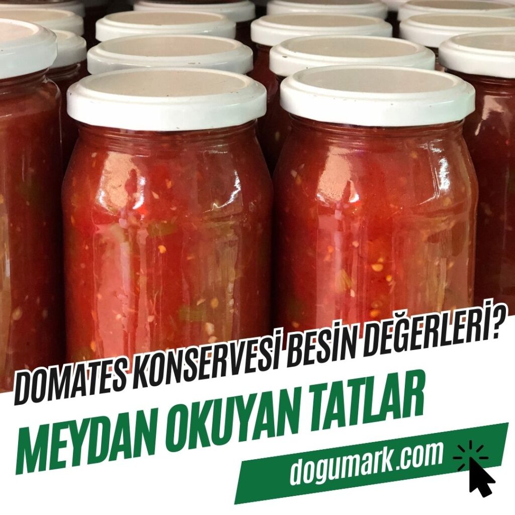 Domates Konservesi Besin Değerleri
