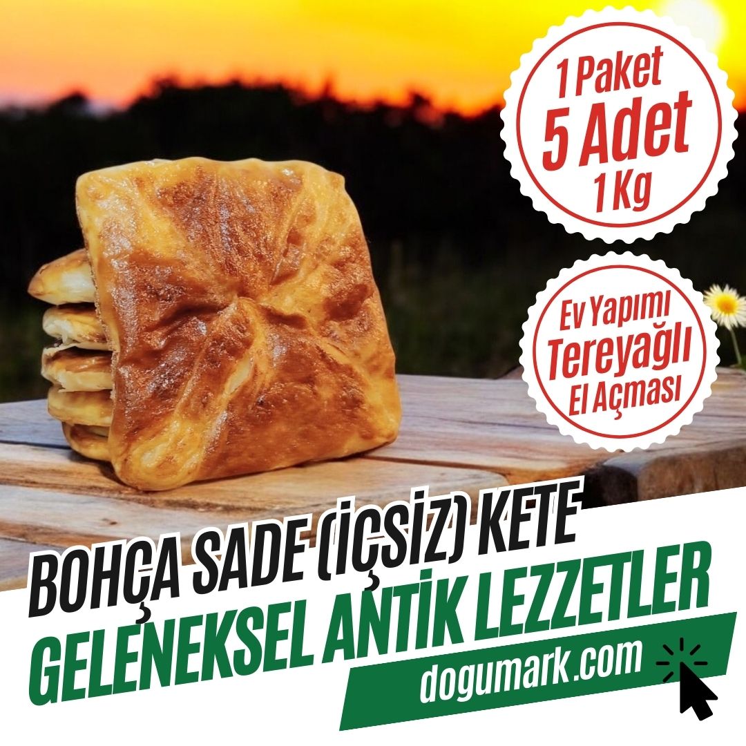 Bohça Sade Kete - Ev Yapımı - El Açması (1 Paket - 5 Adet - 1 Kg)