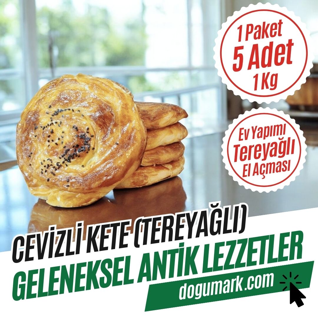 Cevizli Kete - Ev Yapımı - El Açması (1 Paket-5 Adet-1 Kg)