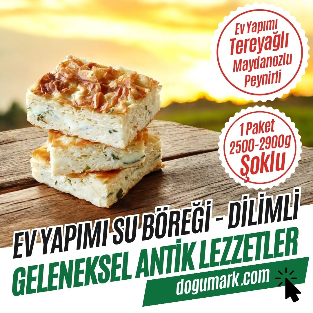 Ev Yapımı Su Böreği - Tereyağlı - Peynirli (1 Tepsi 2500-2900g)