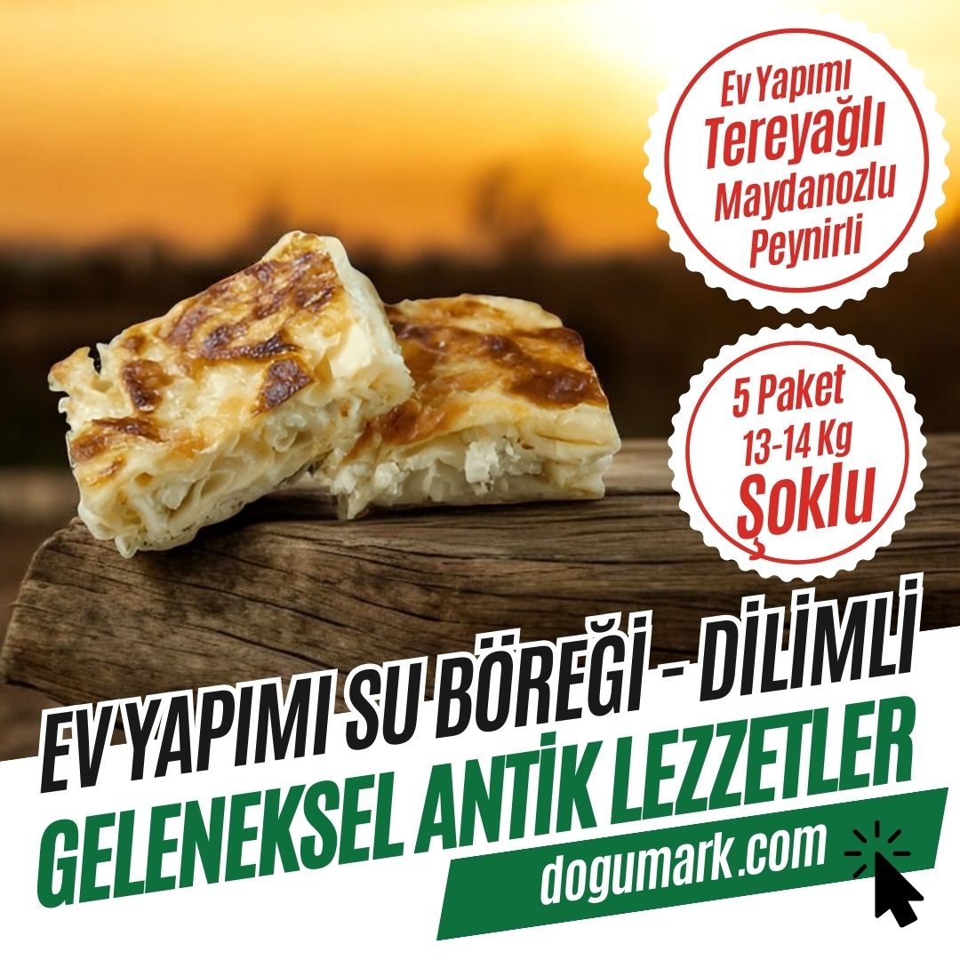 Ev Yapımı Su Böreği - Tereyağlı - Peynirli (5 Tepsi 13-14 Kg)