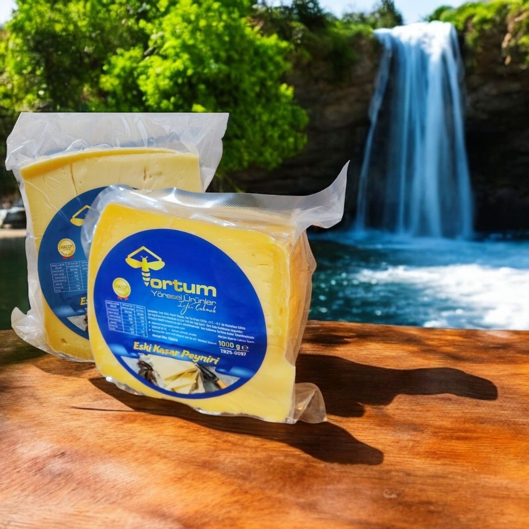 Katkısız Doğal Hakiki Tam Yağlı Eski Kaşar Peyniri (2 Paket 2 Kg)