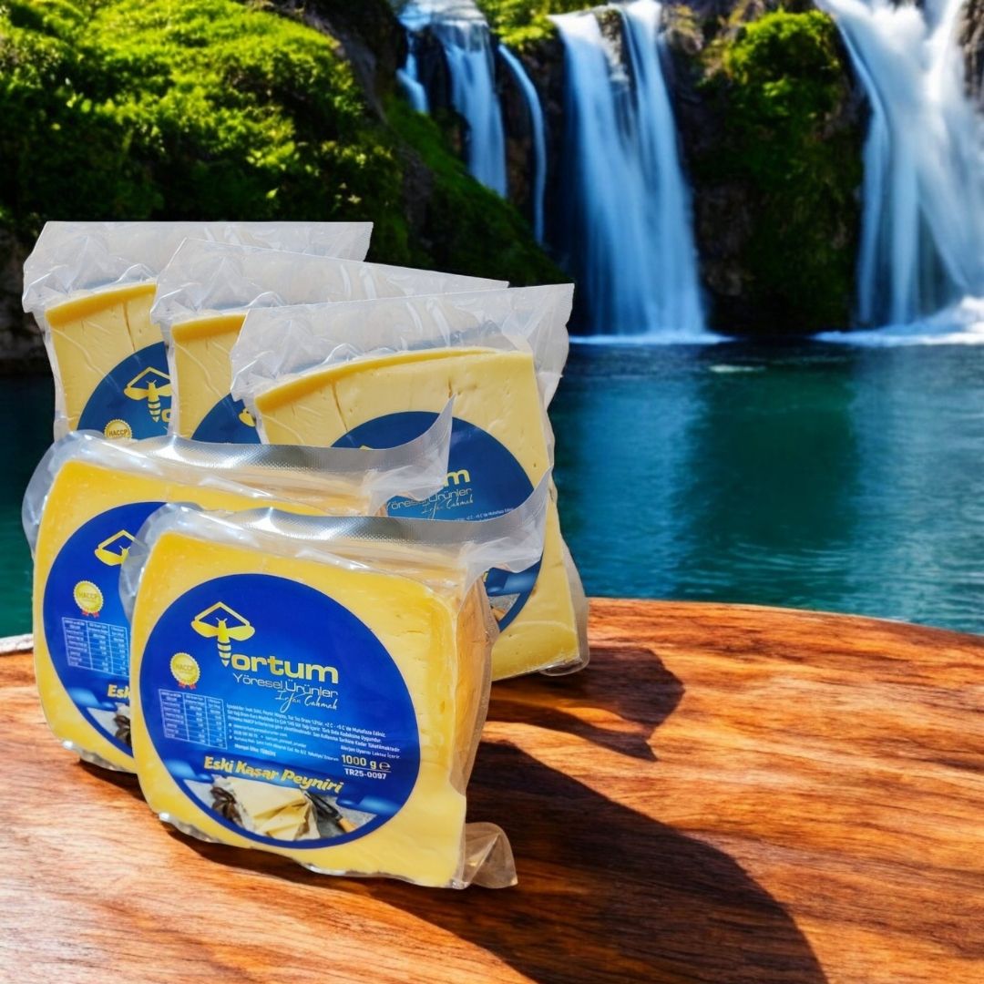 Katkısız Doğal Hakiki Tam Yağlı Eski Kaşar Peyniri (5 Paket 5 Kg)