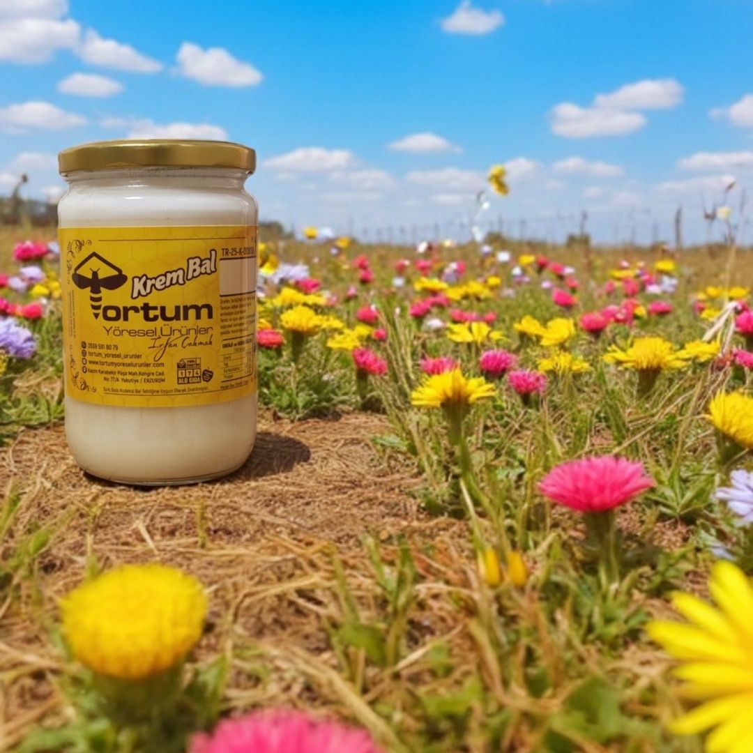 Analizli Özel Üretim Beyaz Krem Ham Bal (1 Kavanoz 850g)