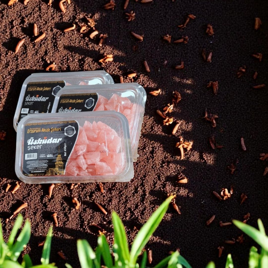 Geleneksel Erzurum Akide Şekeri - Karanfilli (3 Paket 1950g)