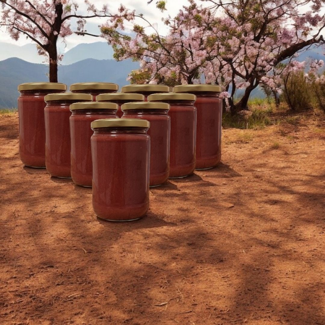 Katkısız Doğal Ev Yapımı Kızılcık Marmelatı (10 Kavanoz 8500g)