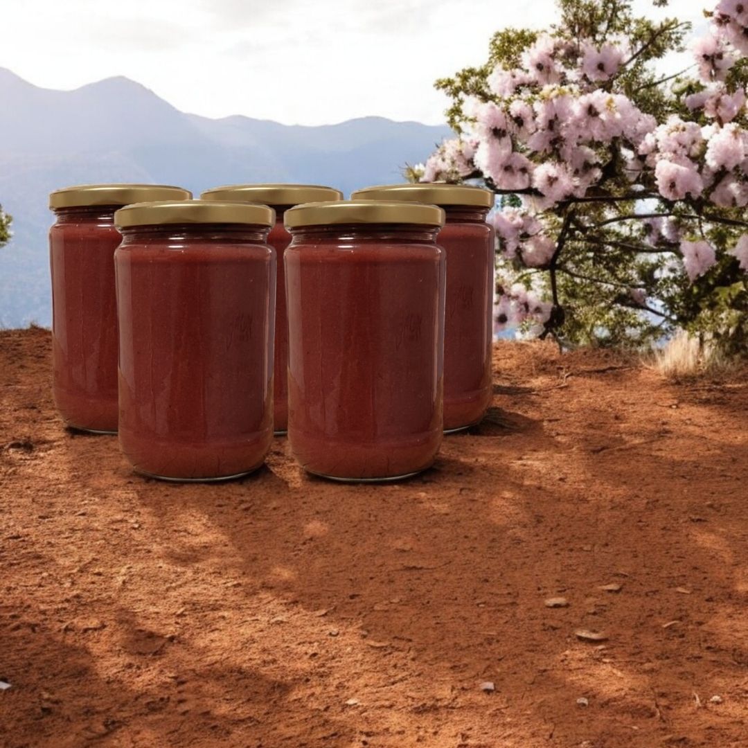 Katkısız Doğal Ev Yapımı Kızılcık Marmelatı (5 Kavanoz 4250g)