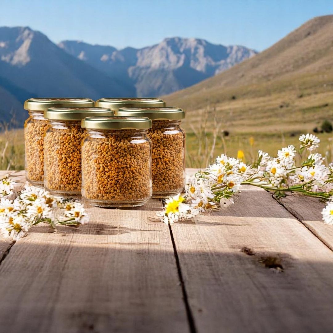 Katkısız Doğal Hakiki Saf Arı Poleni (5 Kavanoz 500g) Dökme