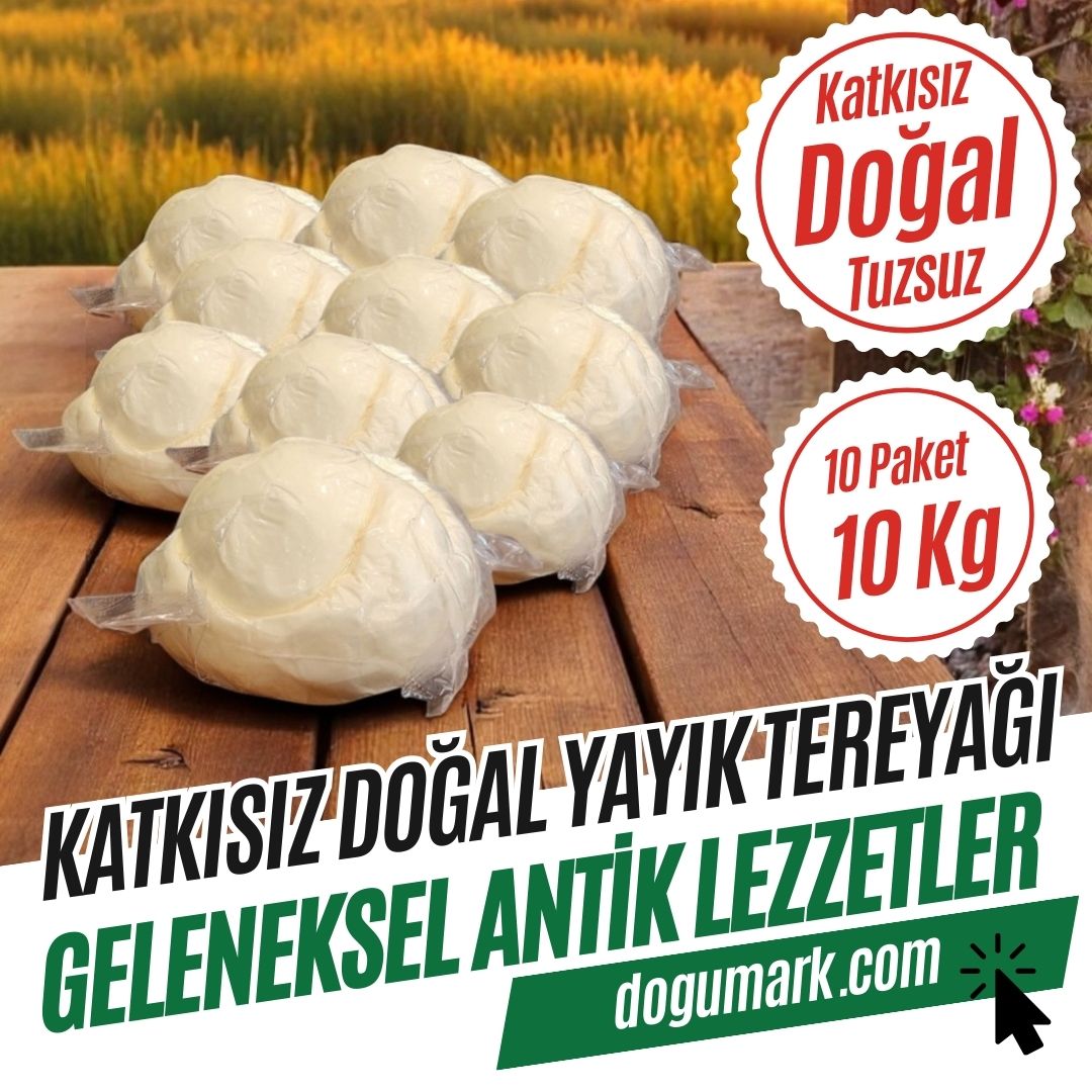 Katkısız Doğal Hakiki Tuzsuz Yayık Tereyağı (10 Kg) Dökme
