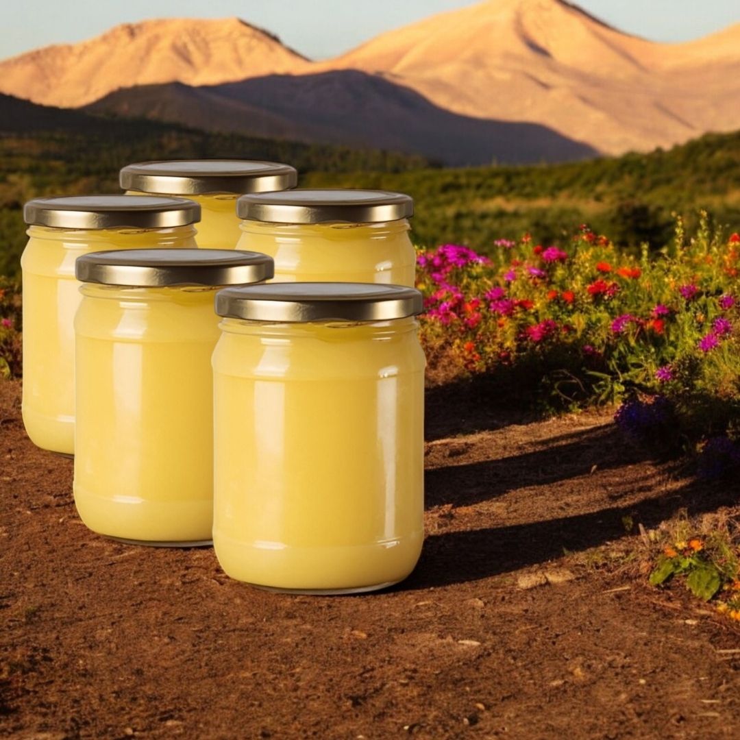 Katkısız Sade Sarı Yağ - Saf - Ghee (Net 3000g 5 Kavanoz) Dökme
