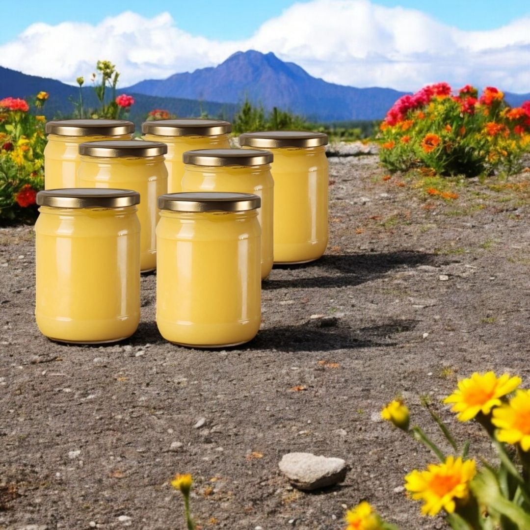 Katkısız Sade Sarı Yağ - Saf - Ghee (Net 4200g 7 Kavanoz) Dökme