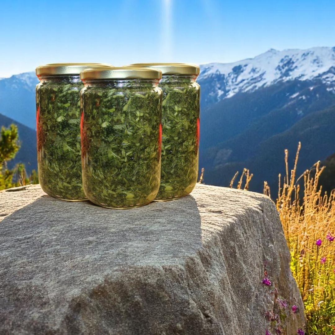 Katkısız Ev Yapımı Kişniş (Aşotu) Salamura - 3 Kavanoz (1500g)