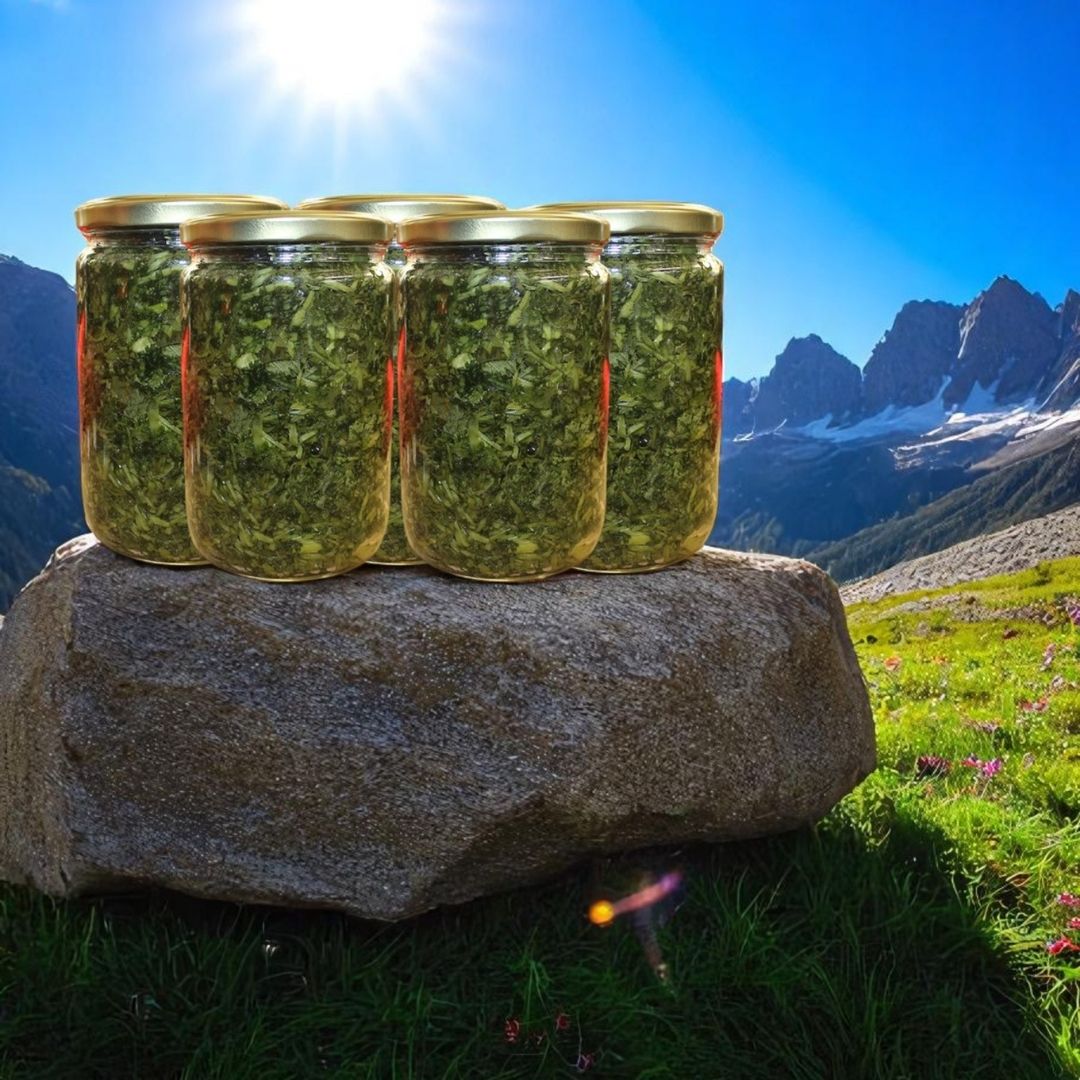 Katkısız Ev Yapımı Kişniş (Aşotu) Salamura - 5 Kavanoz (2500g)